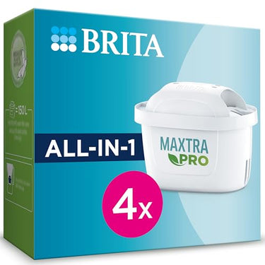 BRITA Maxtra Pro All-in-1 Wasserhahnfilter – reduziert Chlor, Kalk, PFAS und Metalle, Originalfilter, kompatibel mit Wasserfilterkannen, 4 Stück BRITA im Sale